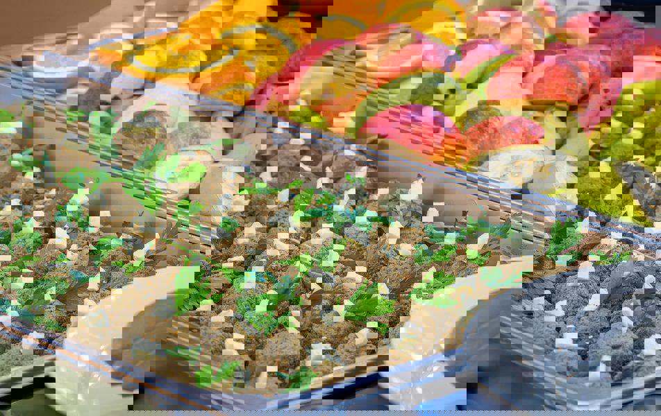 Отдых Отель Багрипш - Столовая, шведская линия