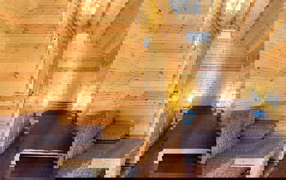 Отдых База отдыха Солнечный летний - Деревянный домик ПК 3-местный