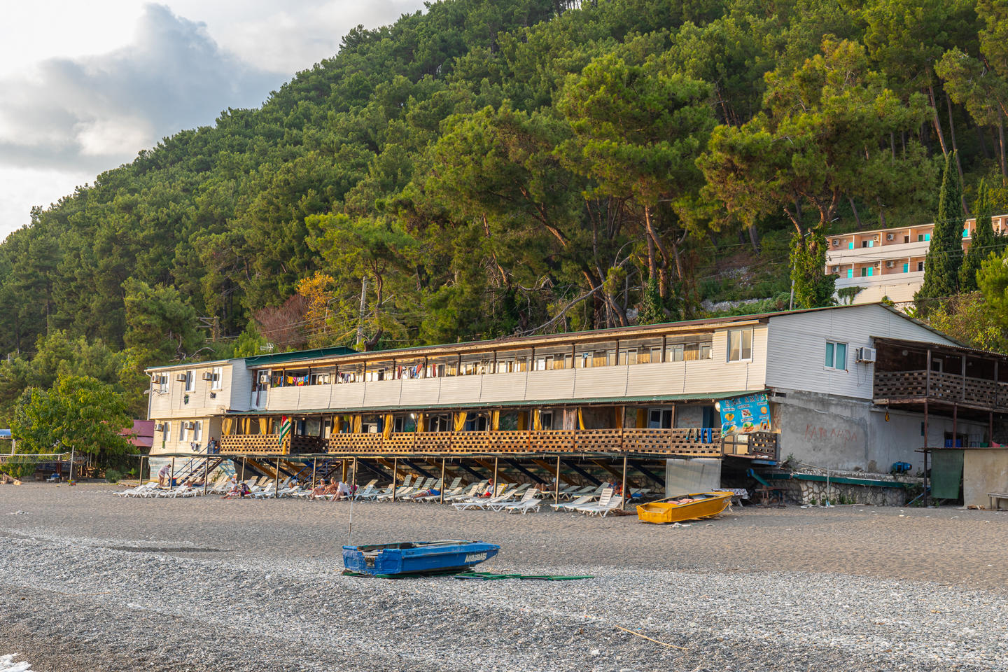 Отдых База отдыха Солнечный летний - Общий вид с пляжа