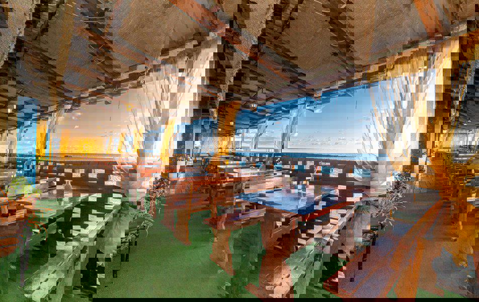 Отдых База отдыха Солнечный летний - Кафе на пляже