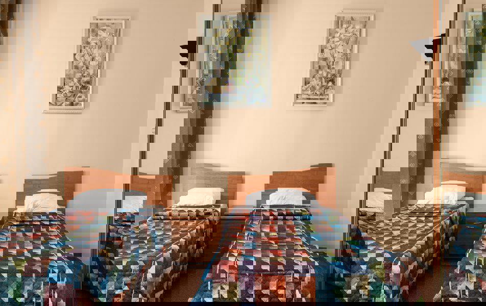 Отдых Санаторий Azimut Здоровье Зеленый Гай - Эконом 2-местный (TWIN, вид на дорогу)