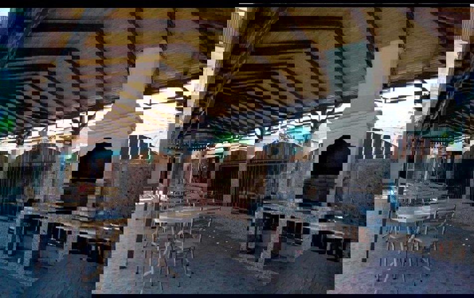 Отдых Гостевой дом Алекса - Внутренний двор, мангальная зона