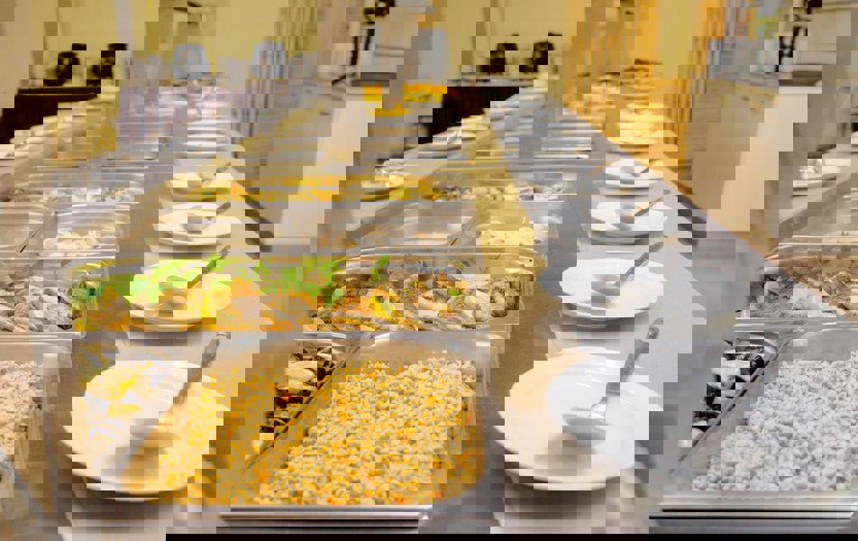 Отдых Отель Ателика Гранд Оазис - Основной ресторан, шведская линия