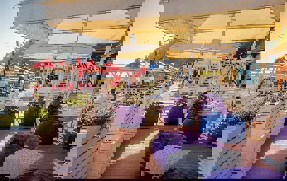 Отдых Отель Ателика Гранд Оазис - Пляж, кафе отеля