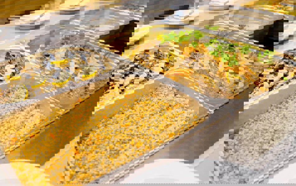 Отдых Отель Ателика Гранд Оазис - Основной ресторан, шведская линия