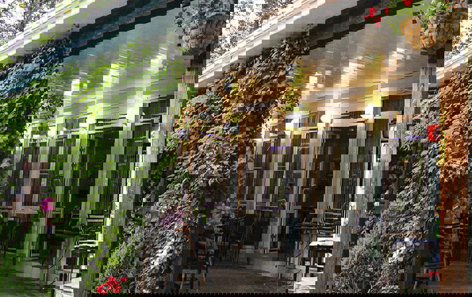 Отдых Гостевой дом Изумрудный - Территория, кафе